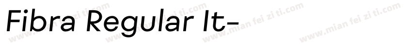 Fibra Regular It字体转换
